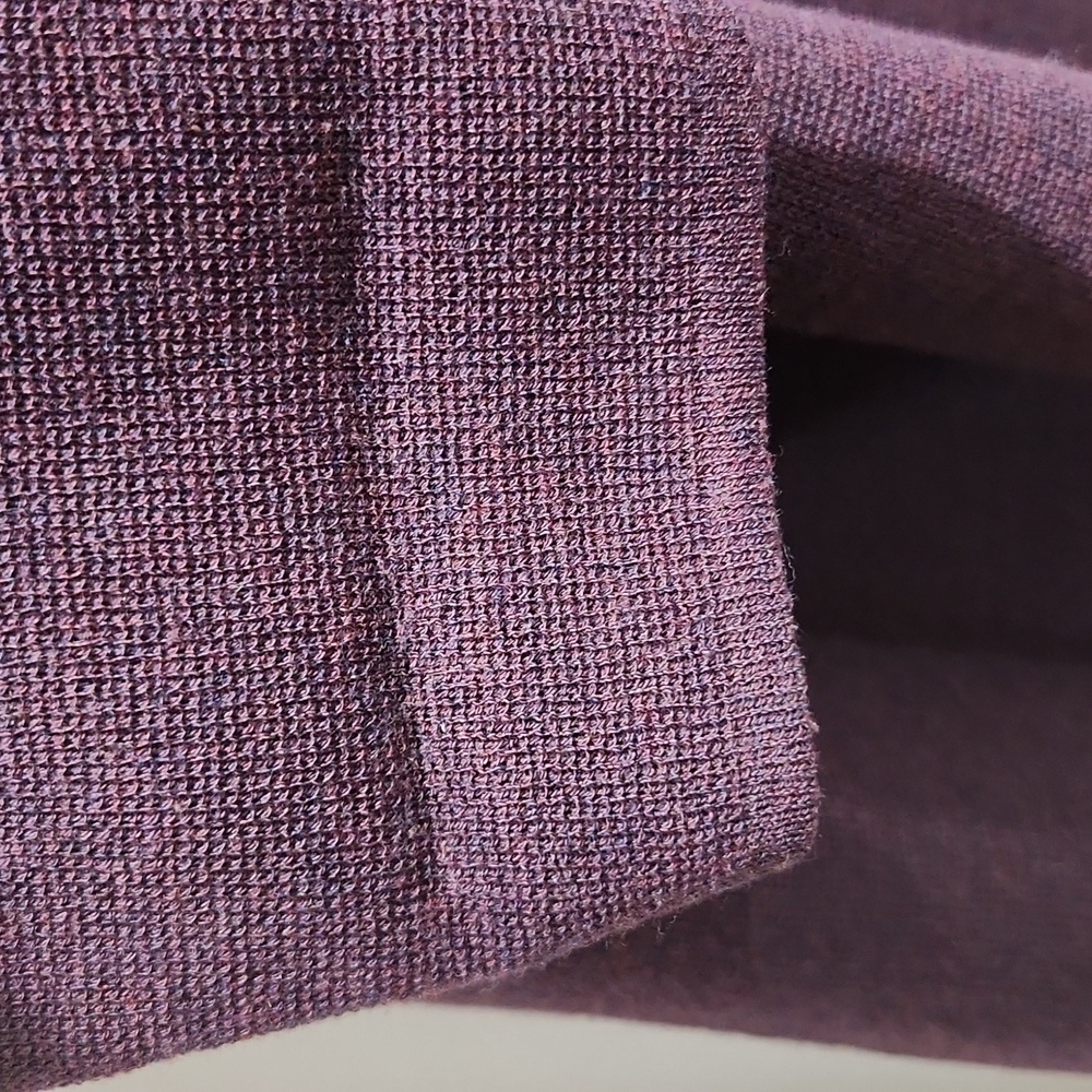 Eileen Fisher Deep Plum Knit Open Cardigan Top - Picture 8 of 12